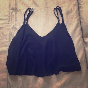 Spaghetti-strapped blouse